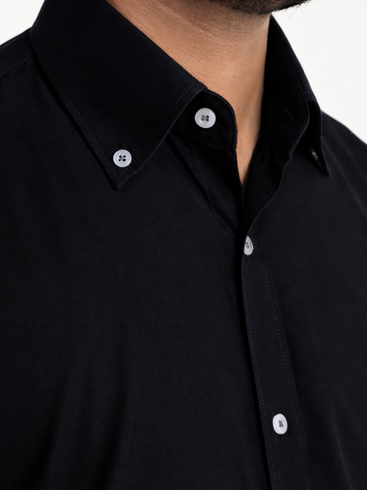 Black Button Down Formal Shirt
