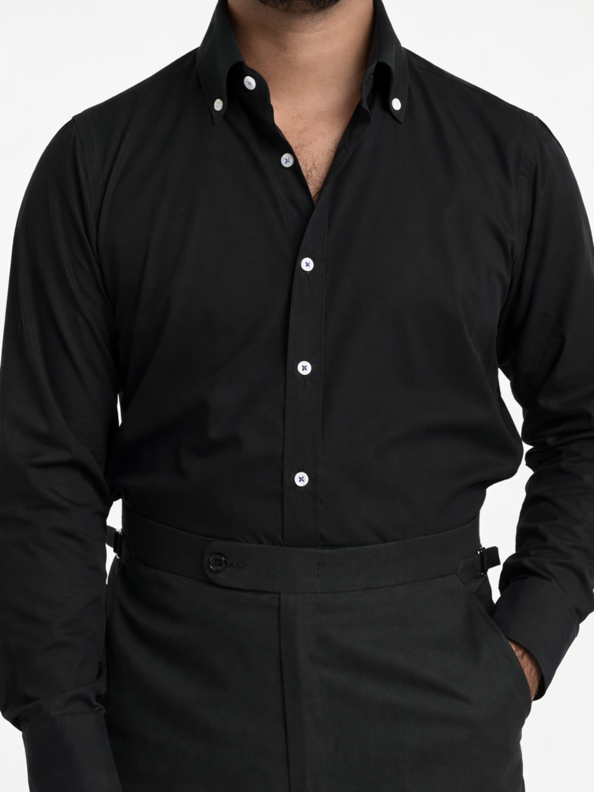 Black Button Down Formal Shirt