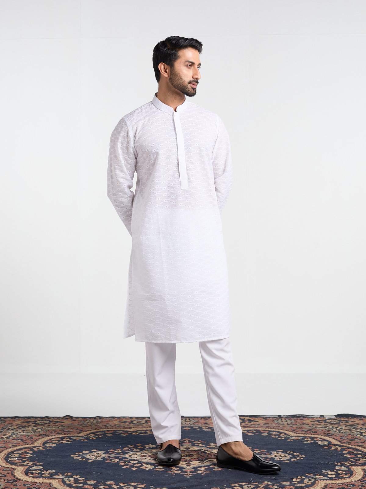 Polka Chikankari Kurta