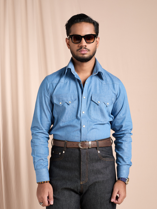 Medium Washed Denim Shirt