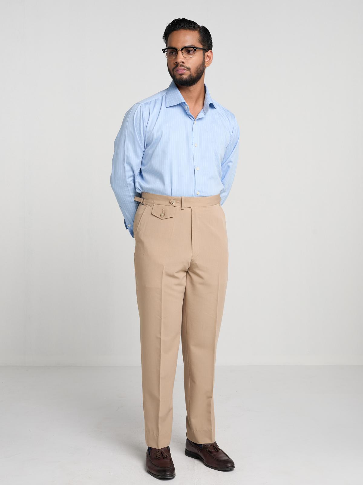 Beige Formal Trouser