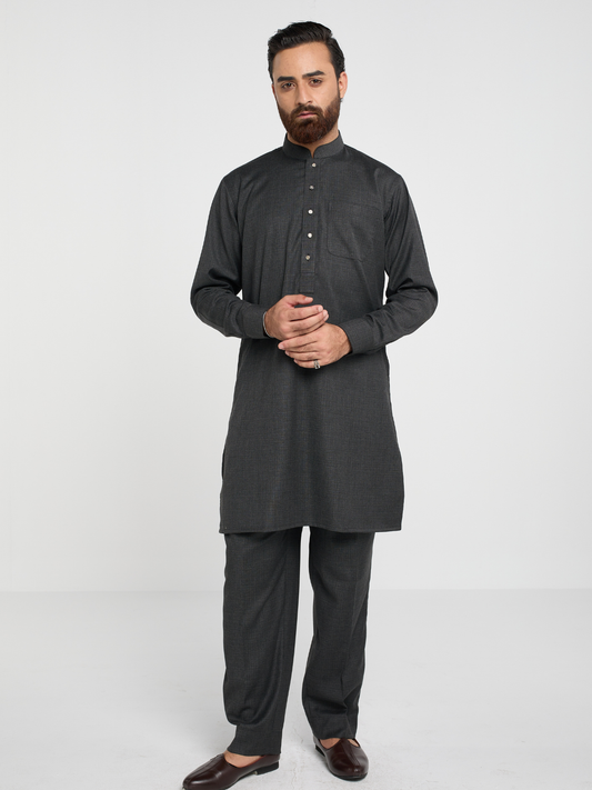 Charcoal Co-ord Kabli Set