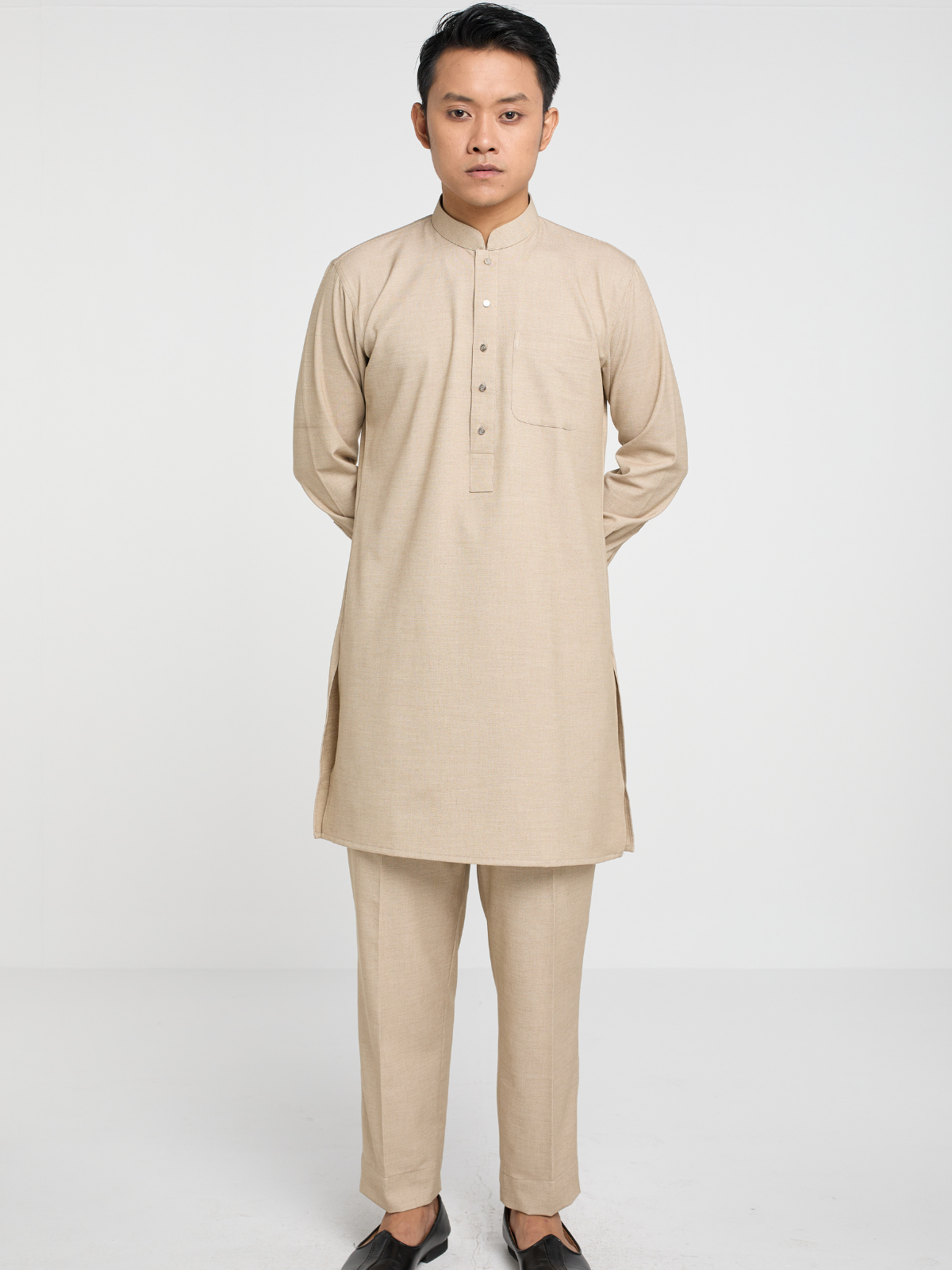 Beige Co-ord Kabli Set