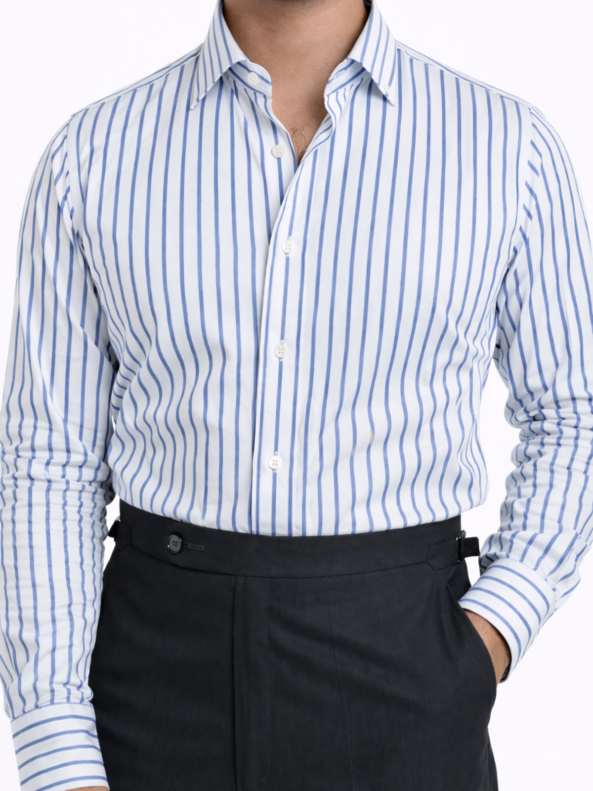 Light Blue Stripe Formal Shirt