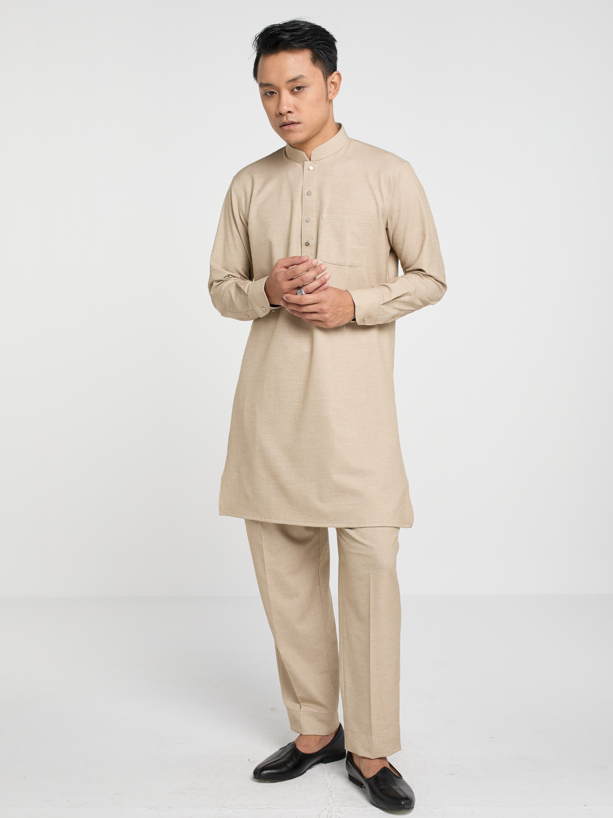 Beige Co-ord Kabli Set