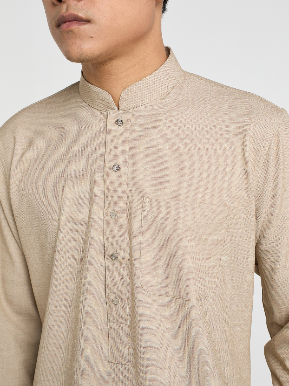 Beige Co-ord Kabli Set