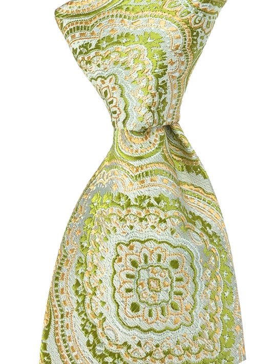 Lime Paisley Tie