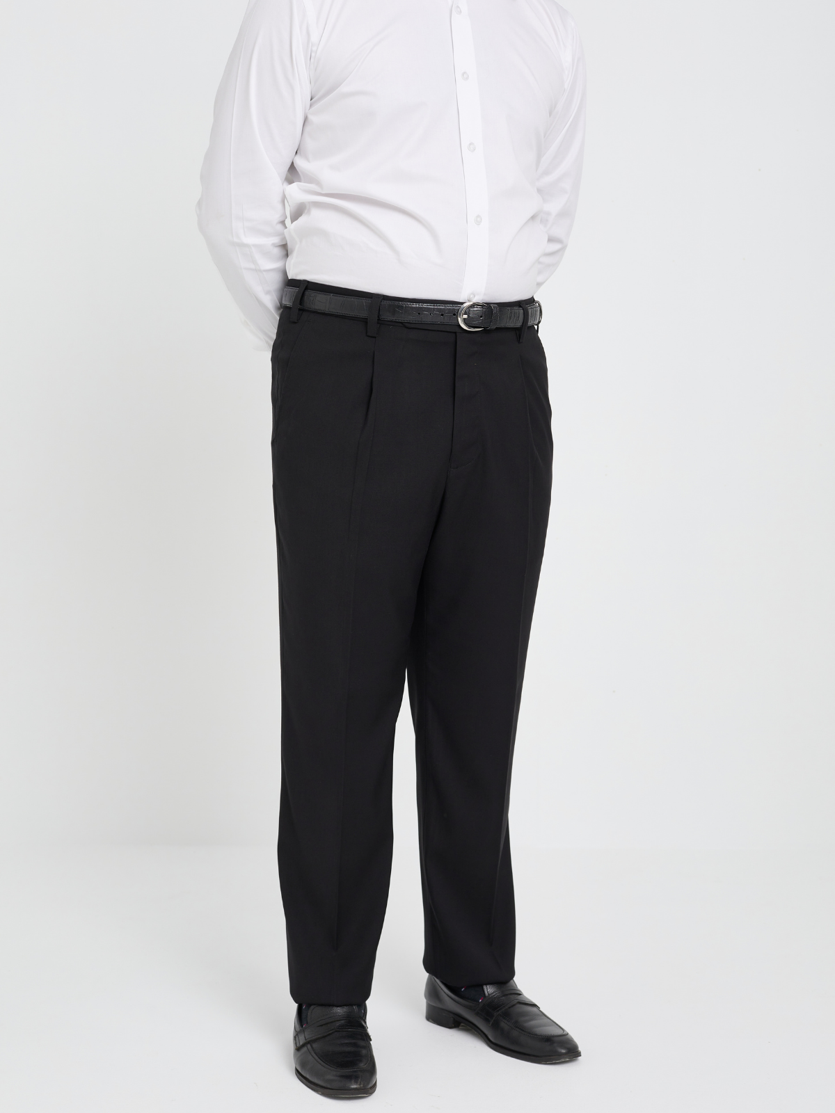 Black Mid Rise Formal Trouser