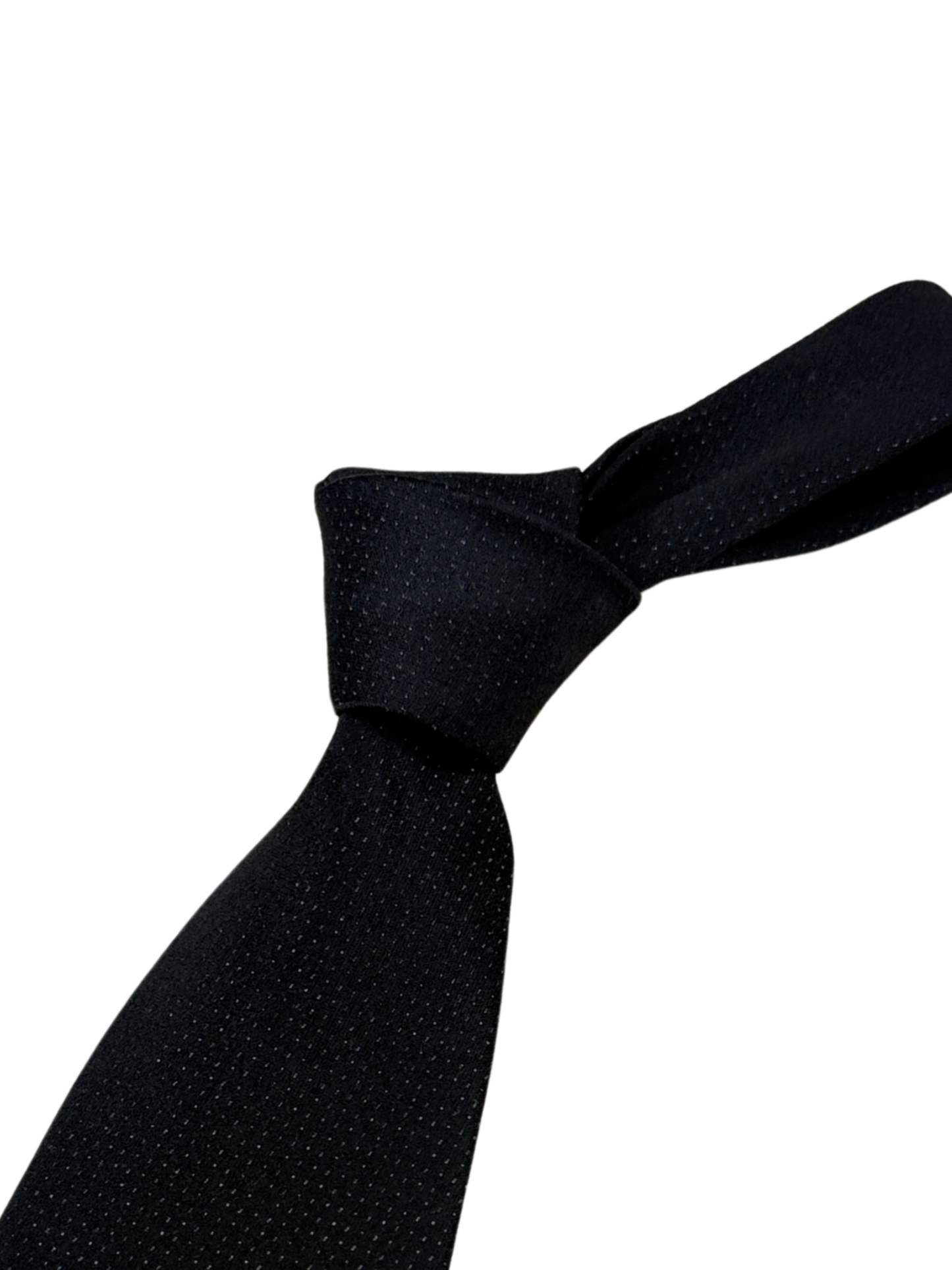 Black Micro-Dot Textured Tie