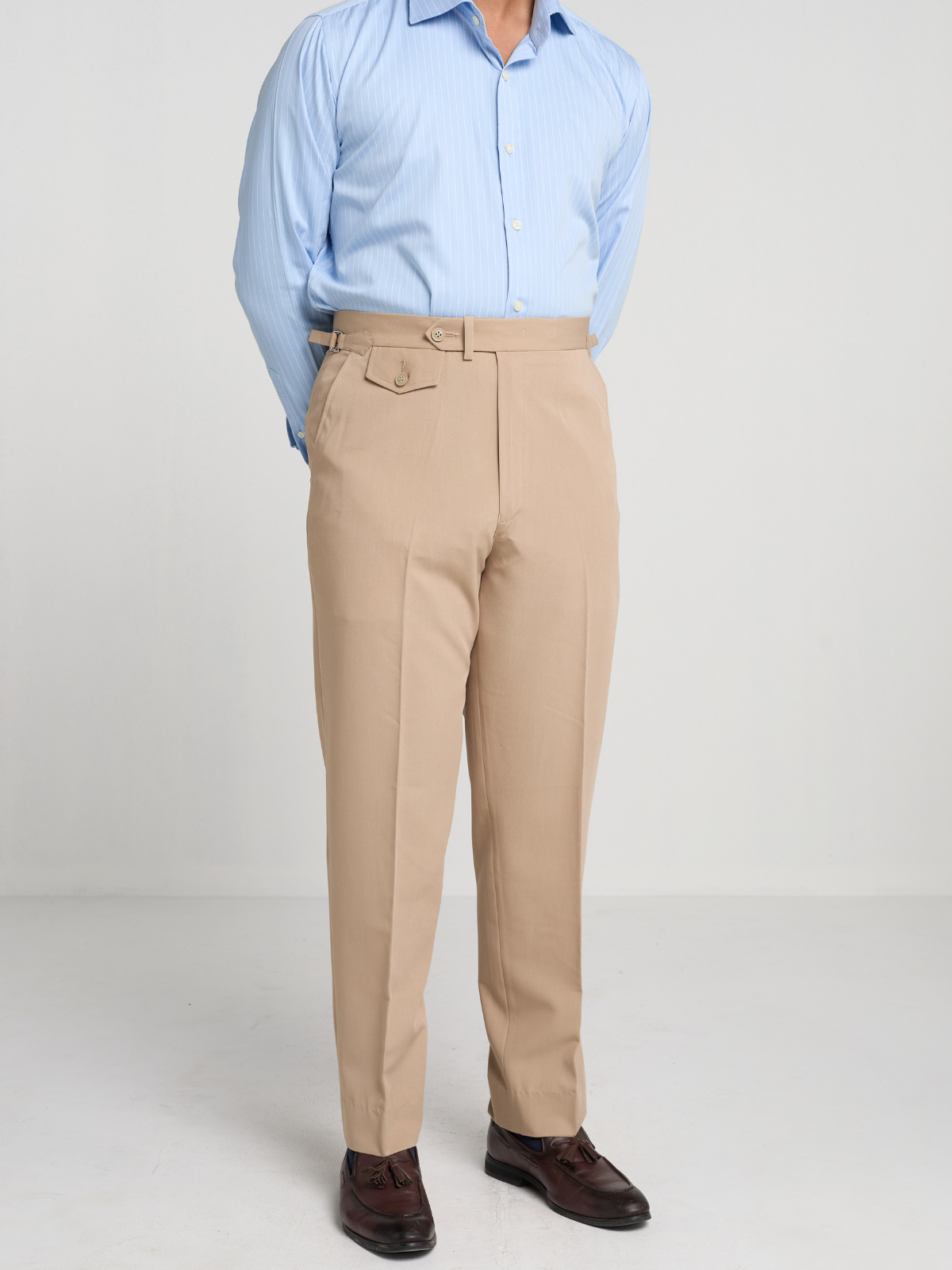 Beige Formal Trouser