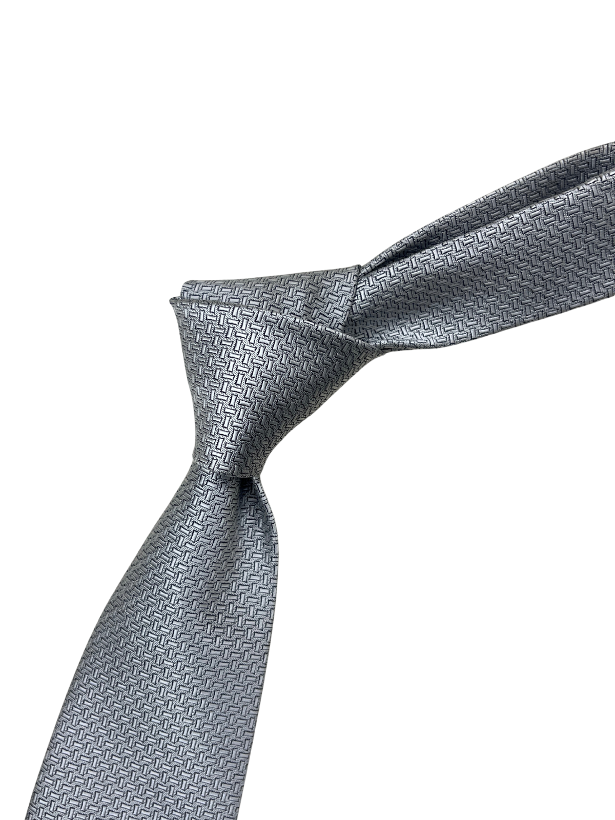 Silver Patterned Tie