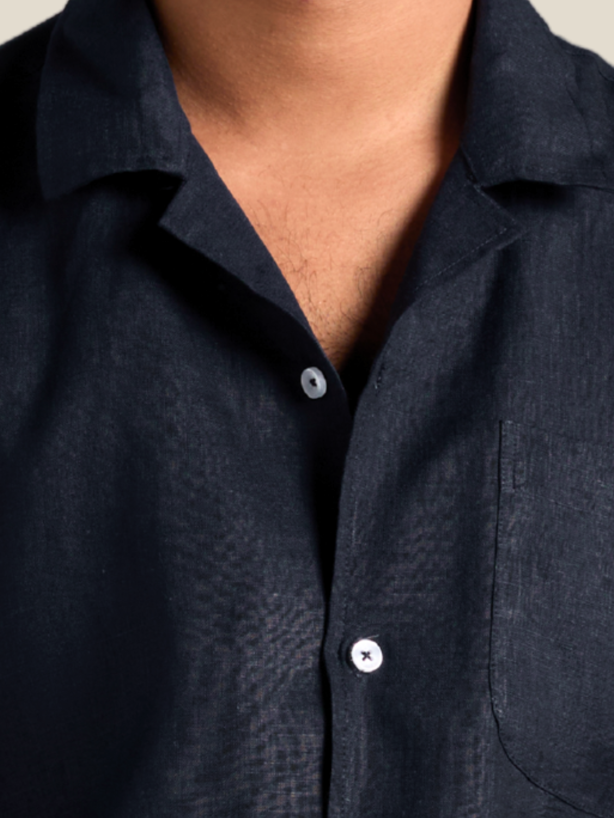 Black full sleeve cuban shirt