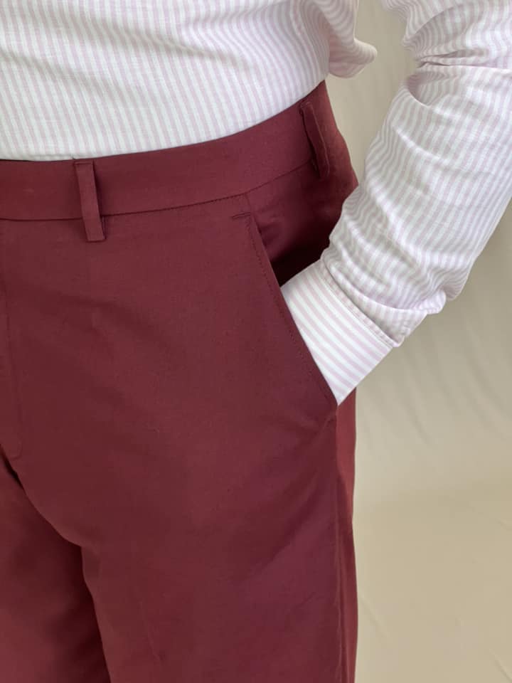 Maroon Formal Trouser