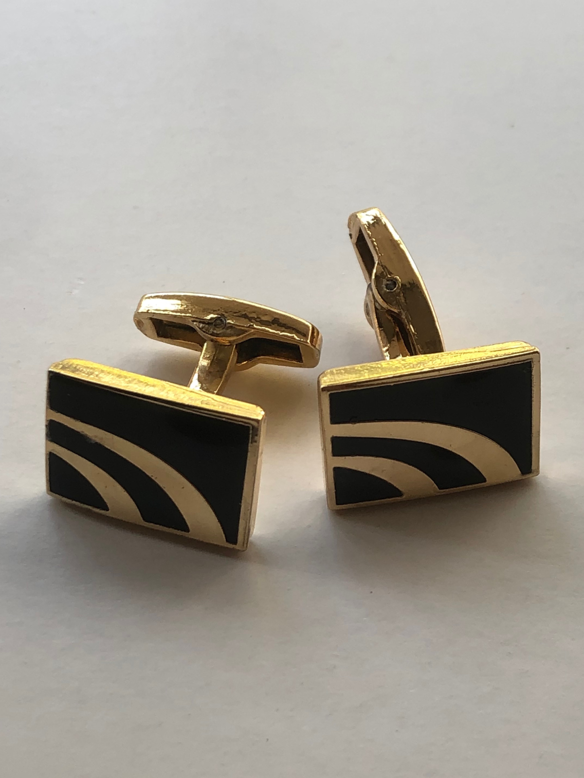 Golden Swoosh Cufflinks