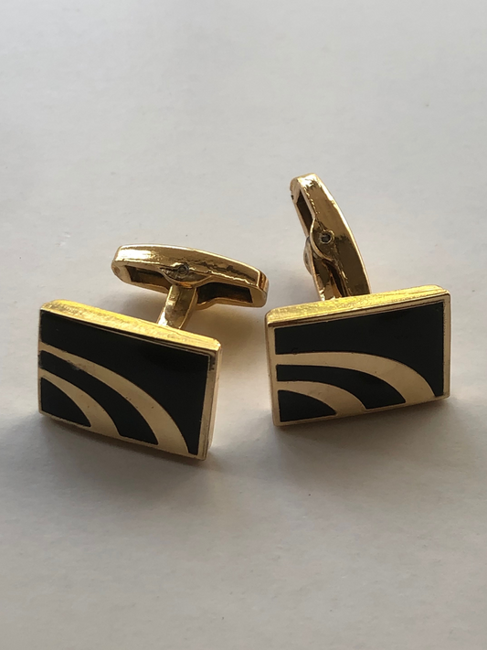 Golden Swoosh Cufflinks