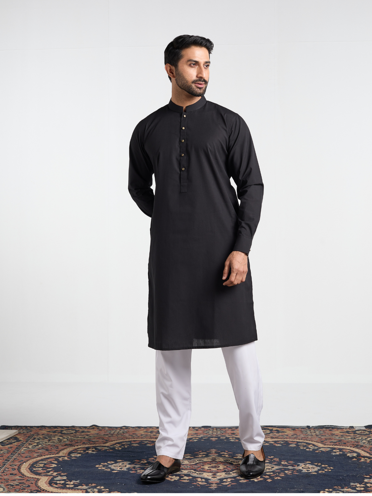 Black Single Kurta