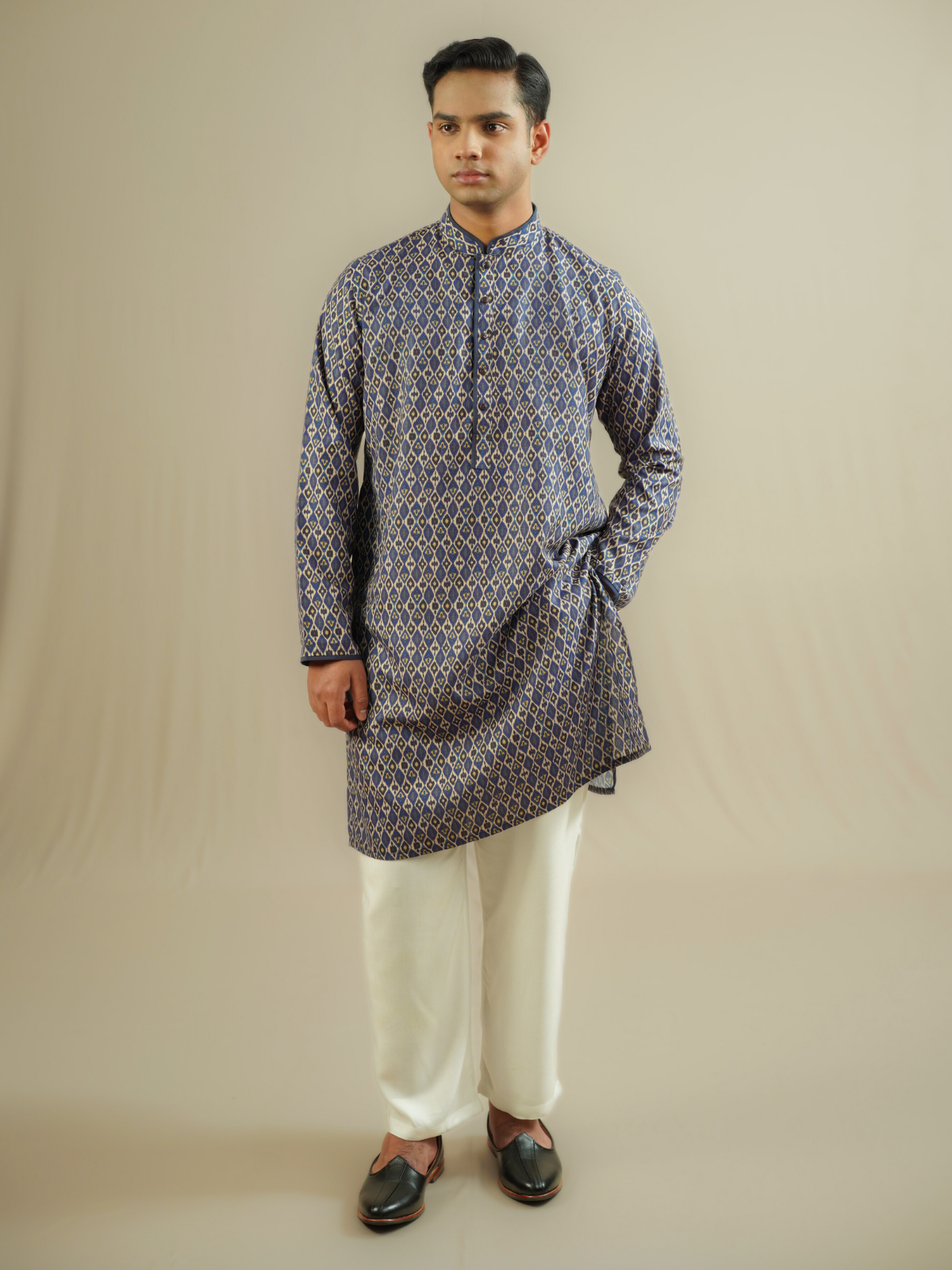 Blue Ethnic Printed Kurta