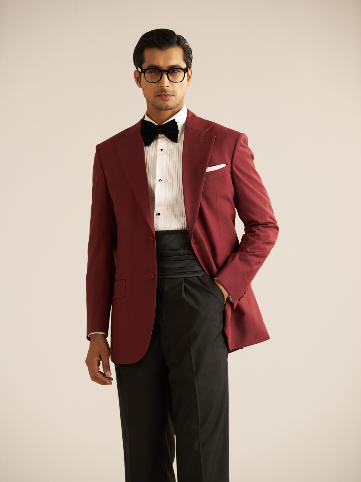 Maroon Dinner Suit