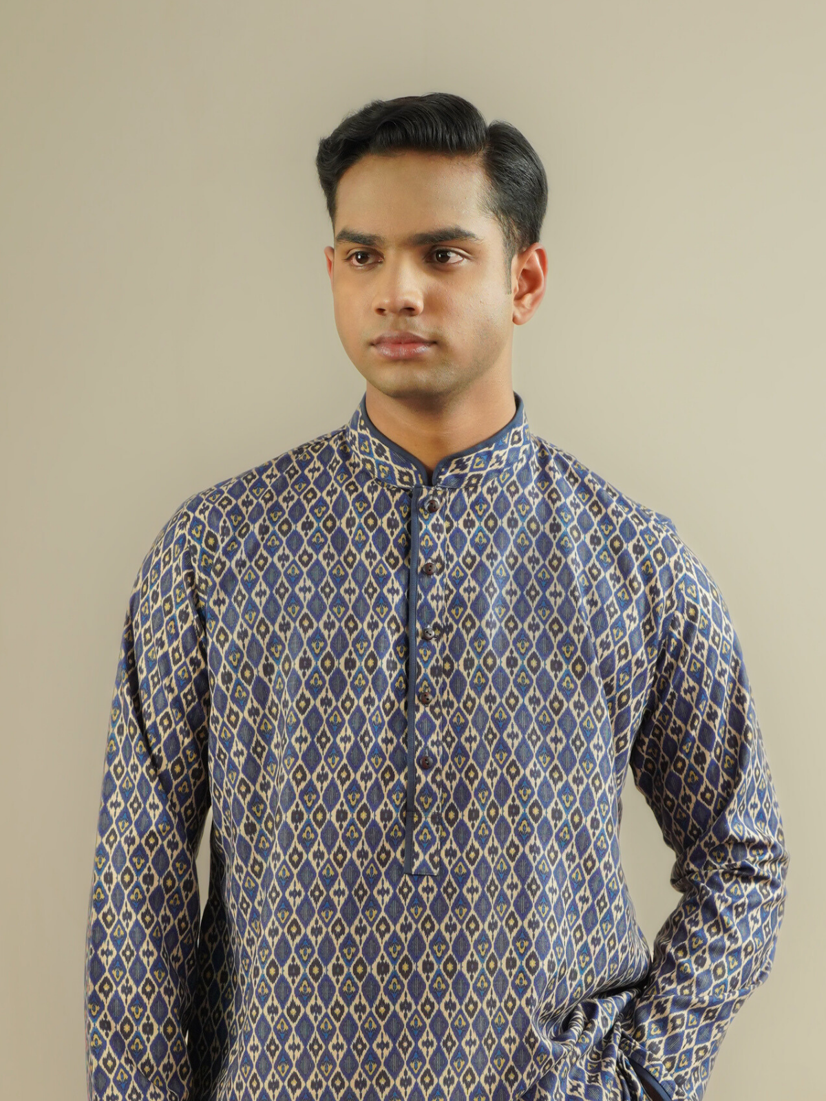 Blue Ethnic Printed Kurta