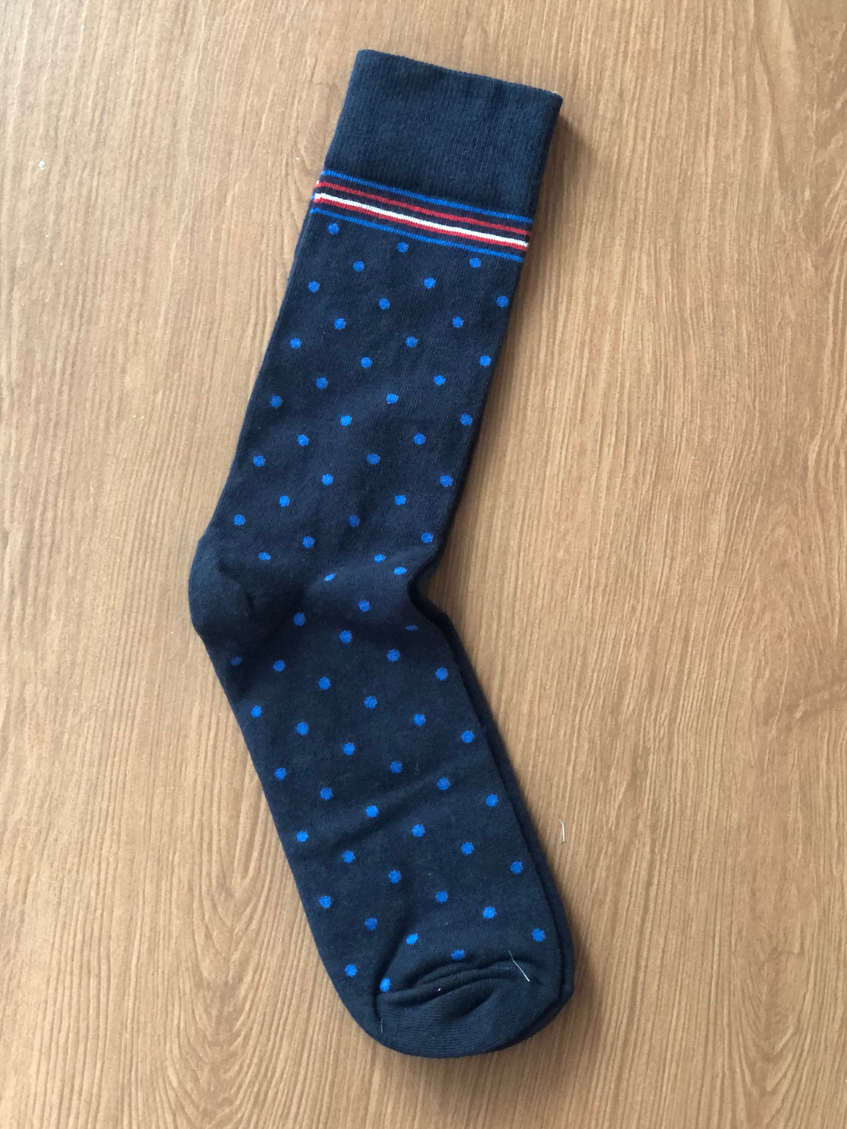 Blue Dotted Socks