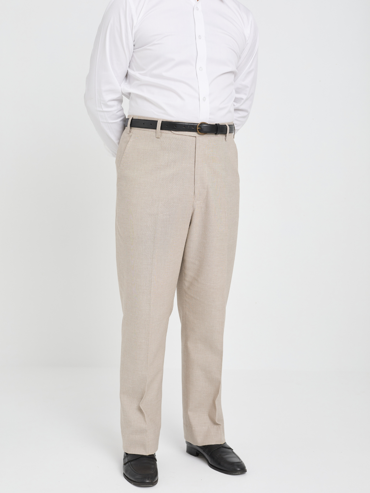 Light Taupe Mid Rise Formal Trouser