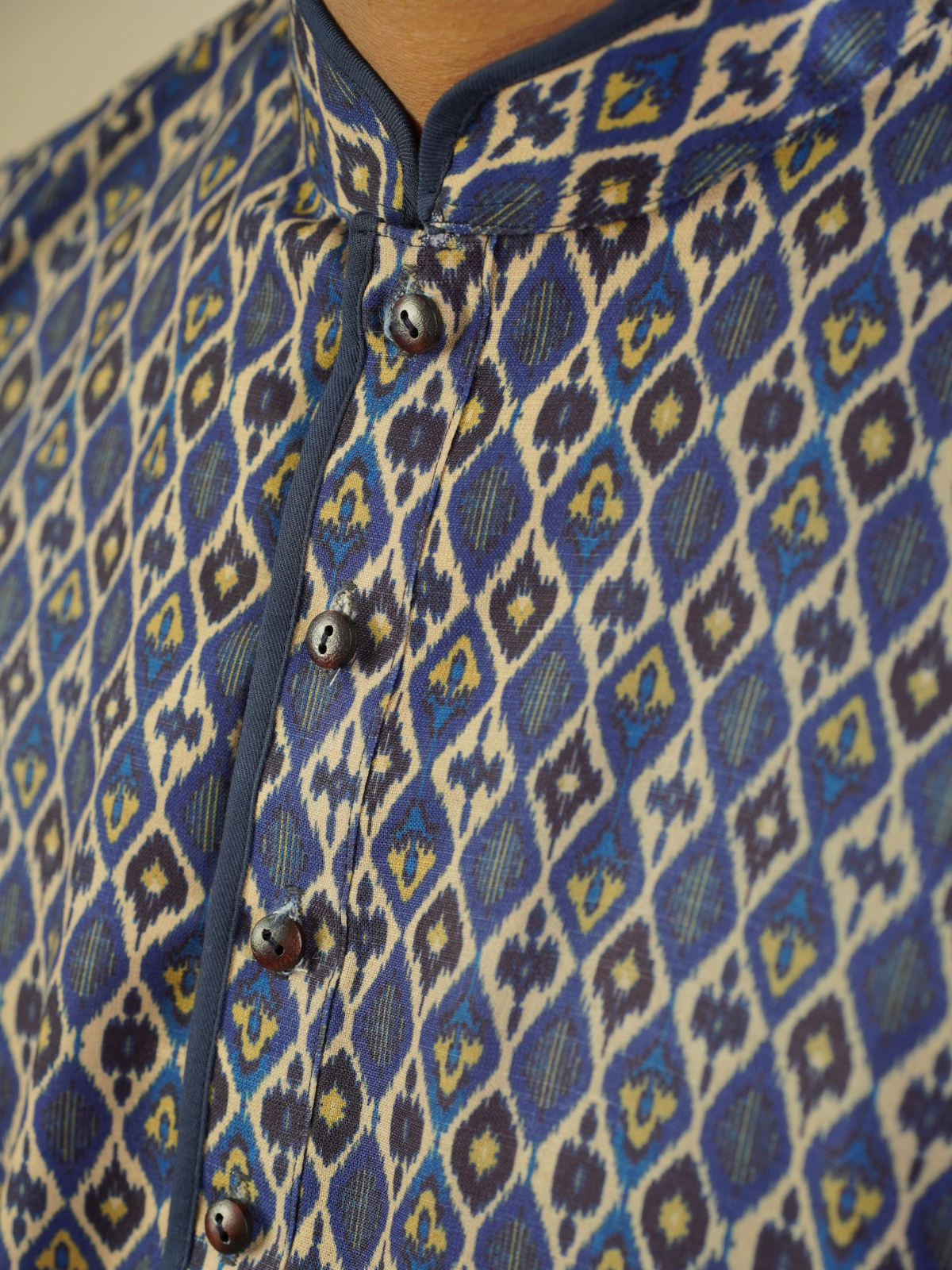 Blue Ethnic Printed Kurta