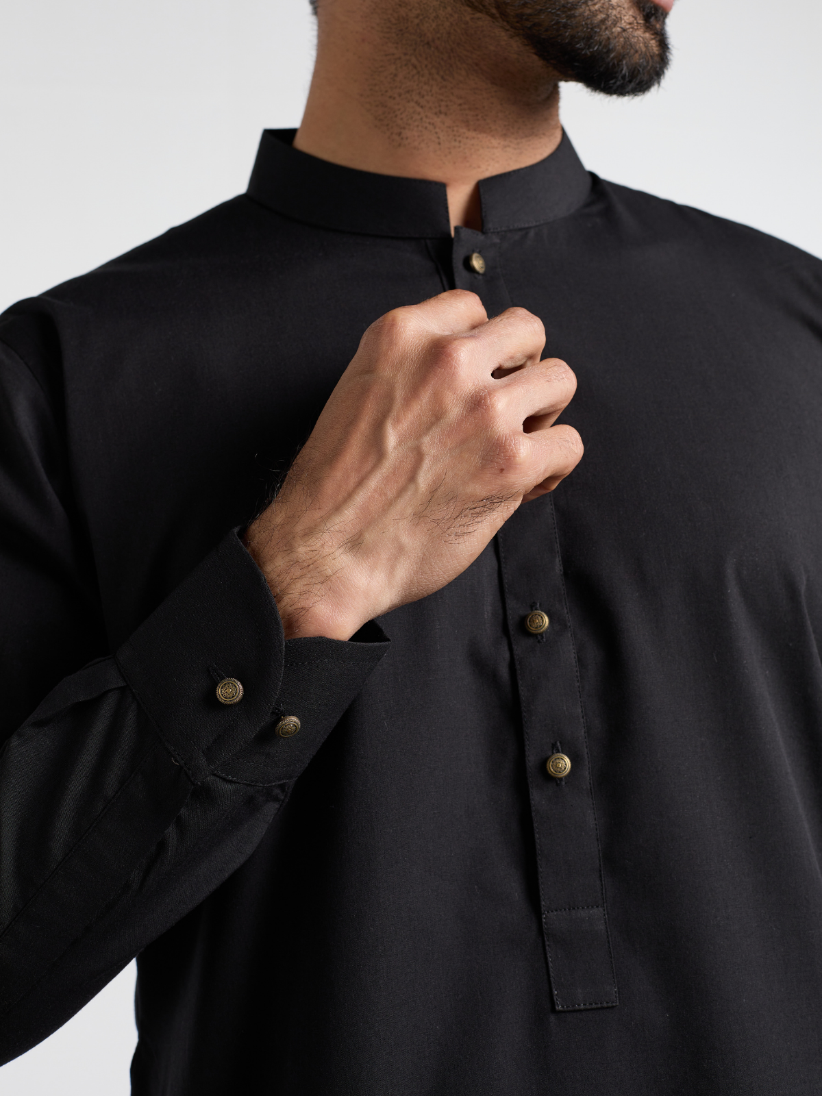 Black Single Kurta