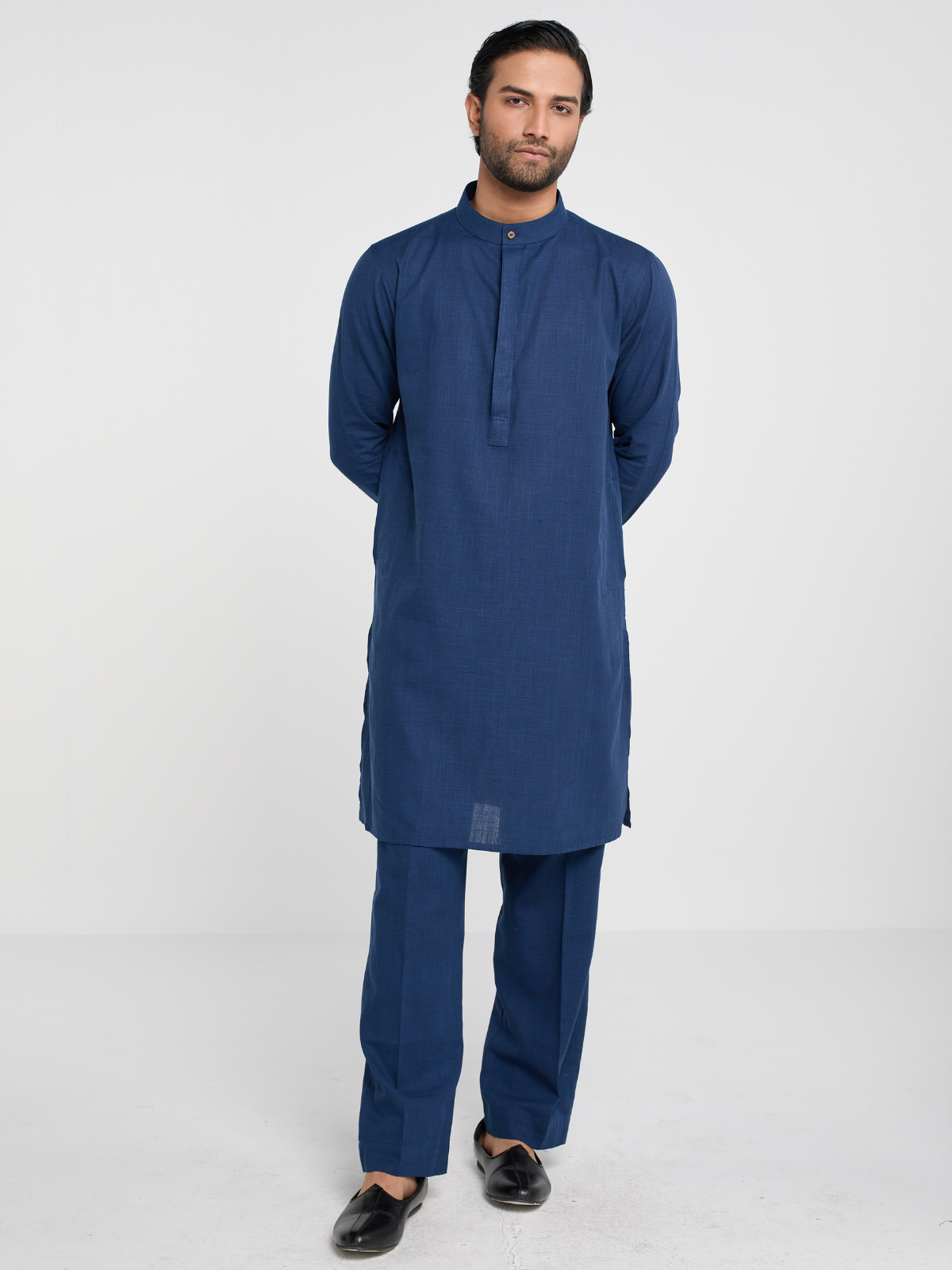 Blue Slim Kabli Suit
