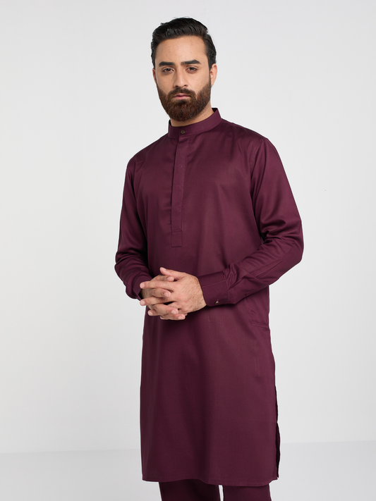 Burgundy Slim Kabli Set