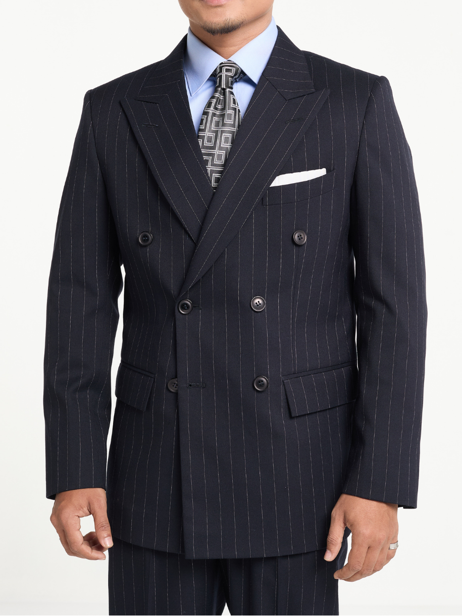 Midnight Pinstripe DB Blazer
