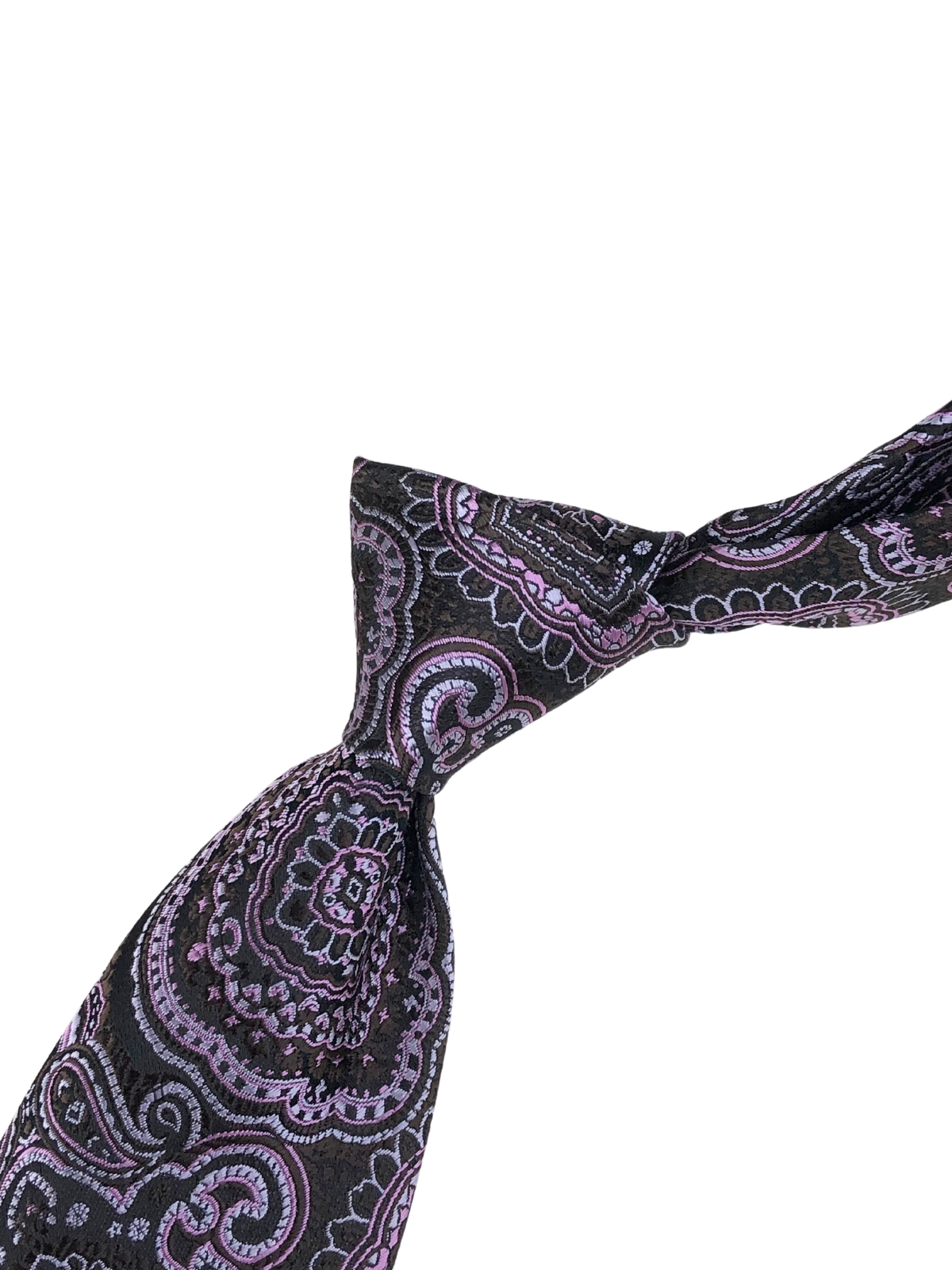 Dark Purple Paisley Tie