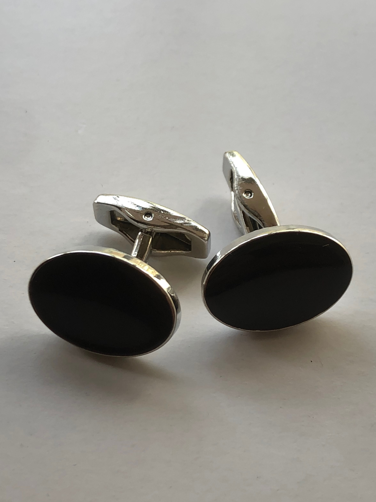 Black Oval Cufflinks