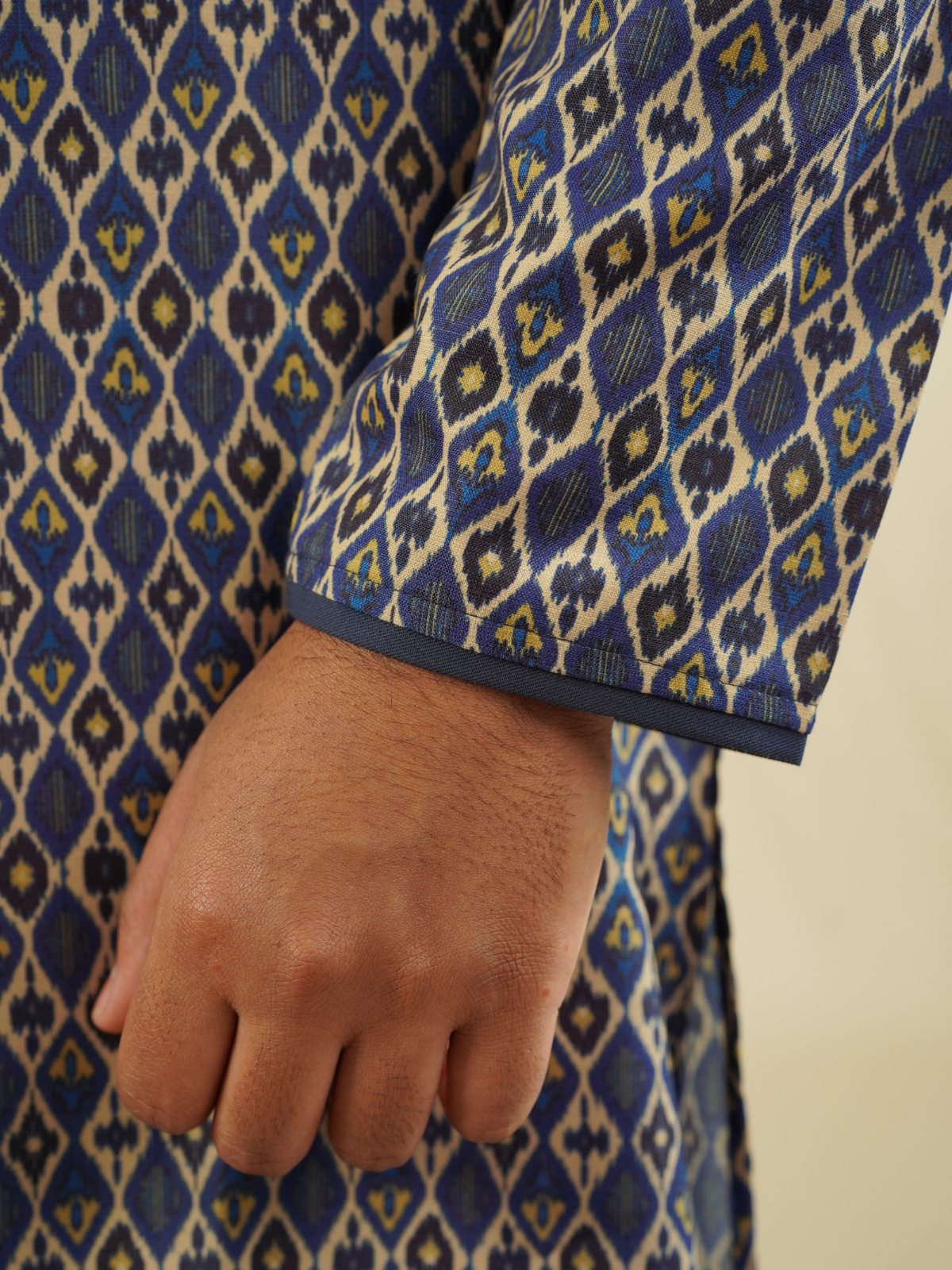 Blue Ethnic Printed Kurta