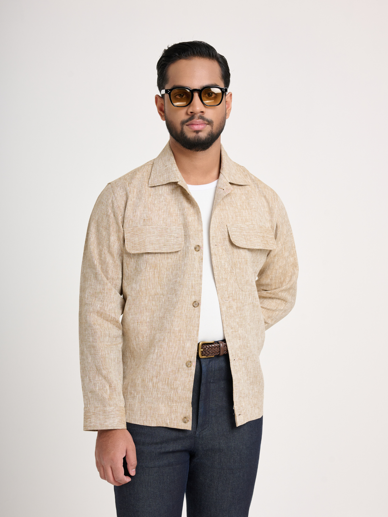 Beige Shacket