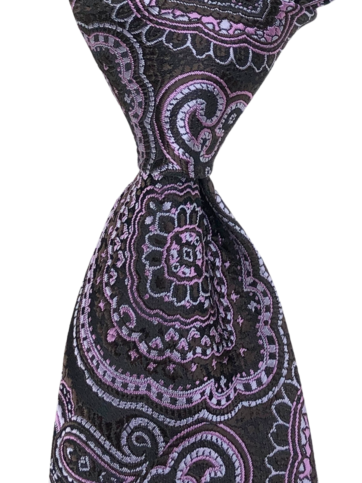 Dark Purple Paisley Tie