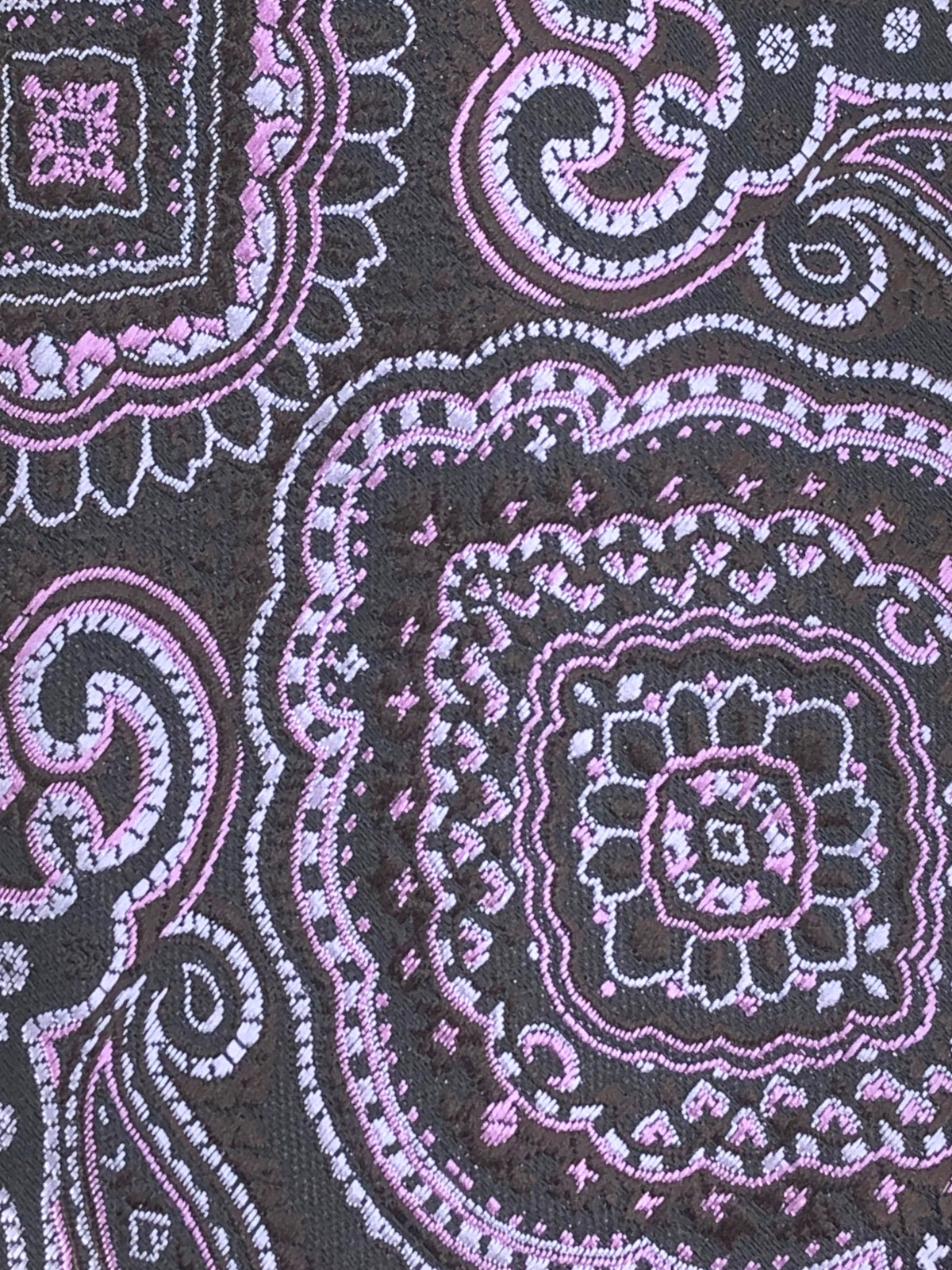 Dark Purple Paisley Tie