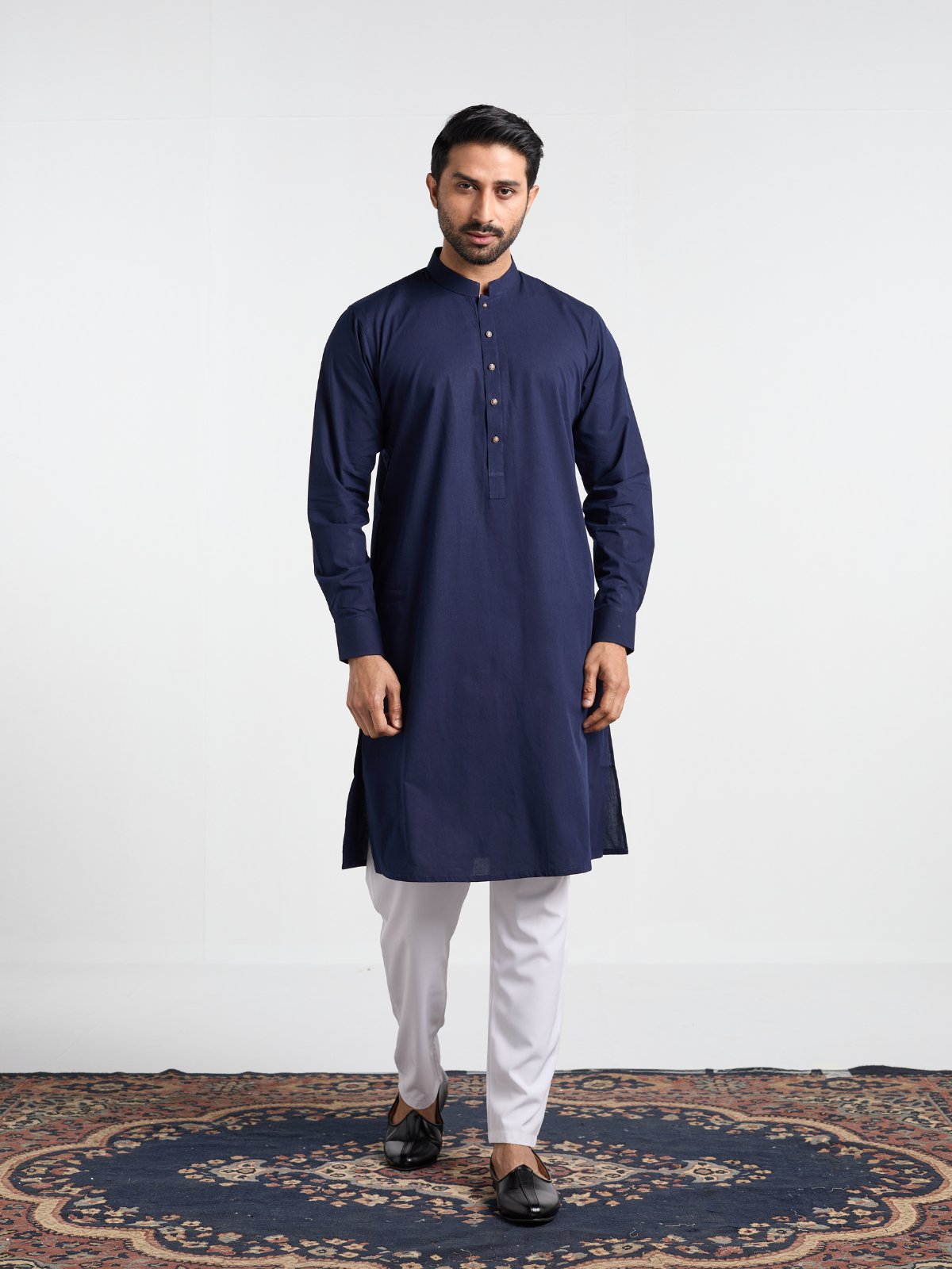 Navy Single Kurta