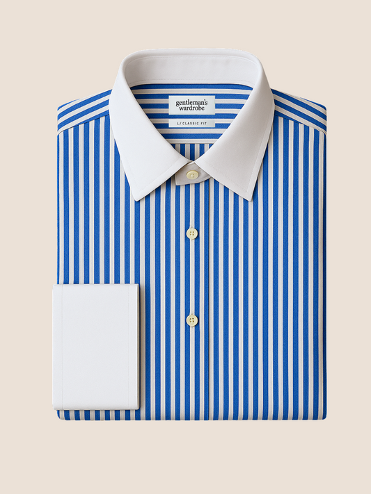 Winchester Royal Blue Stripe Formal Shirt