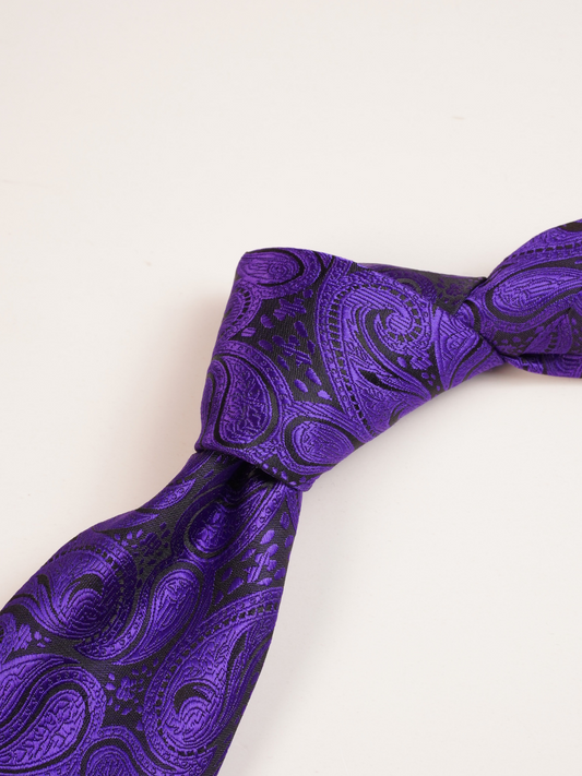 Purple Paisley Tie