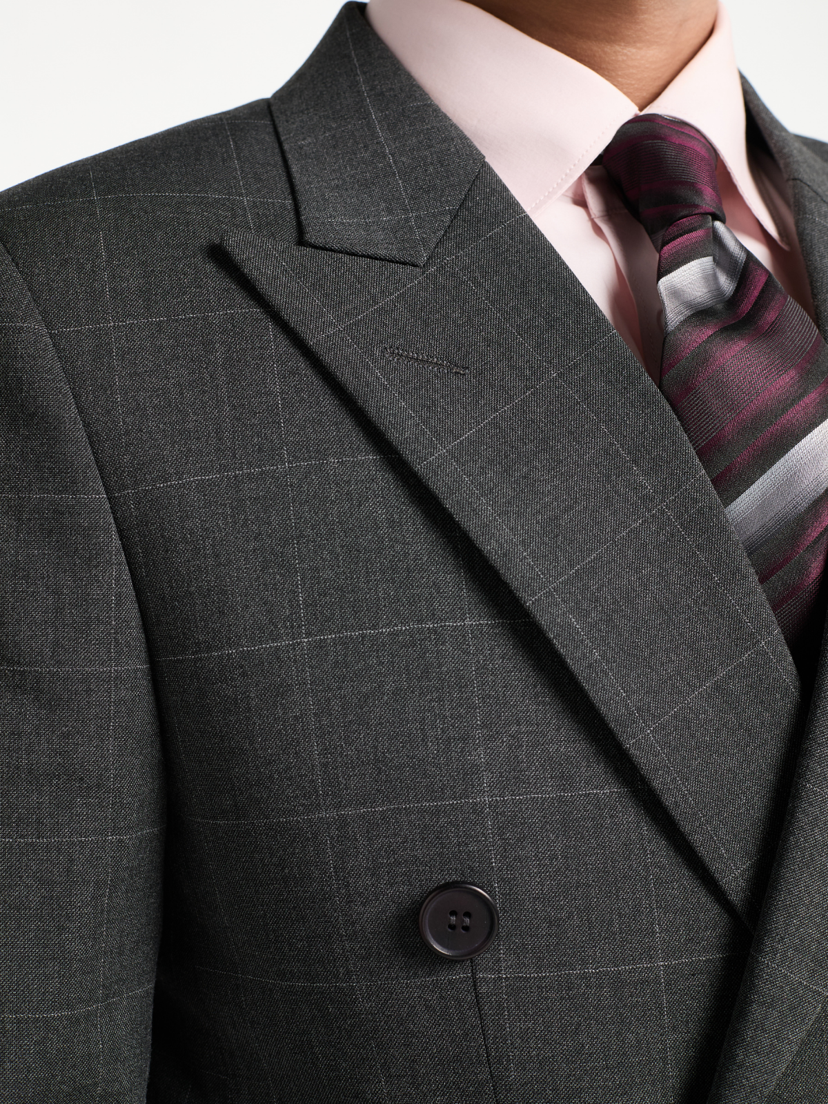 Charcoal Windowpane DB Blazer