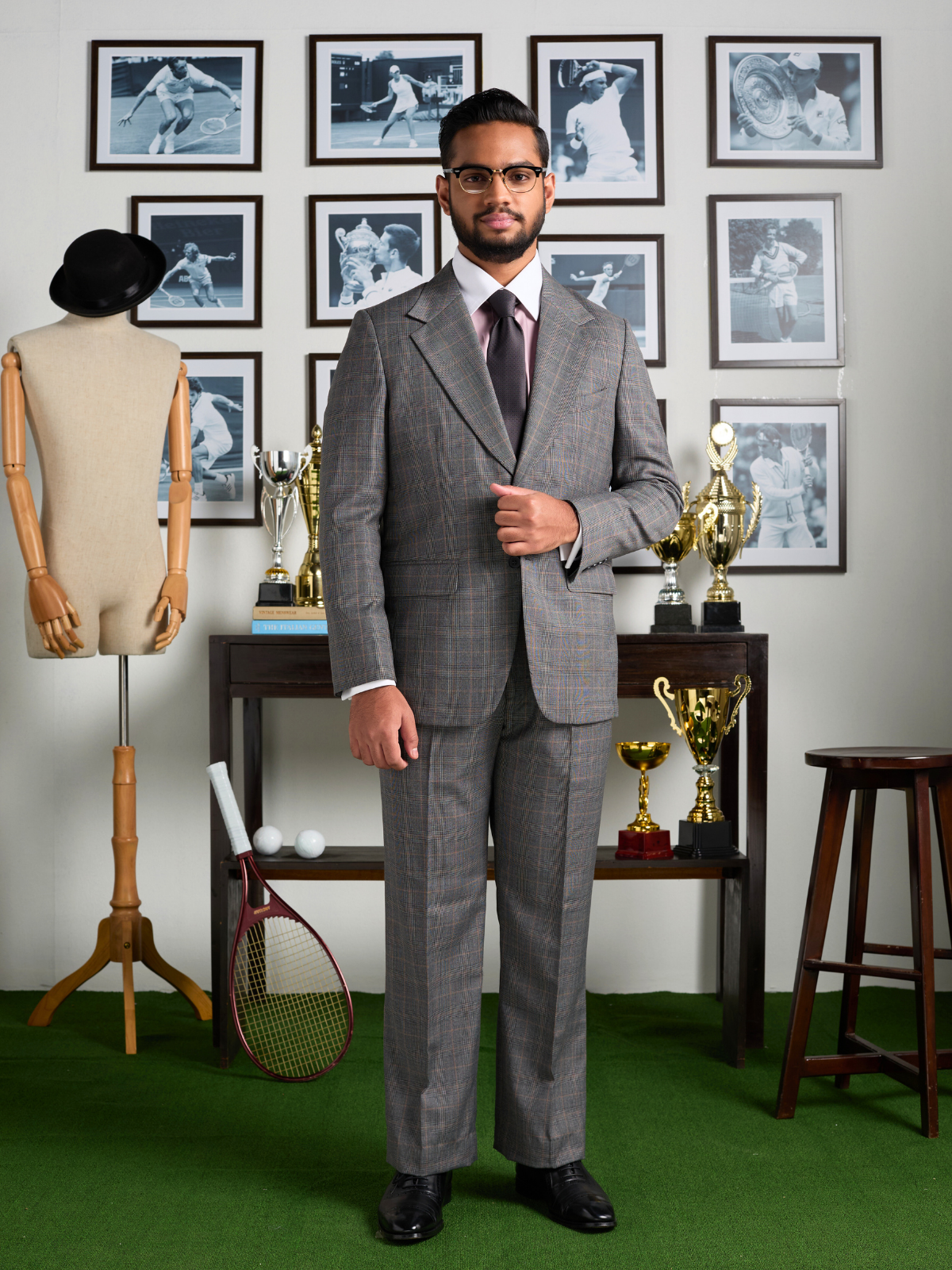Grey Glen Check Blazer
