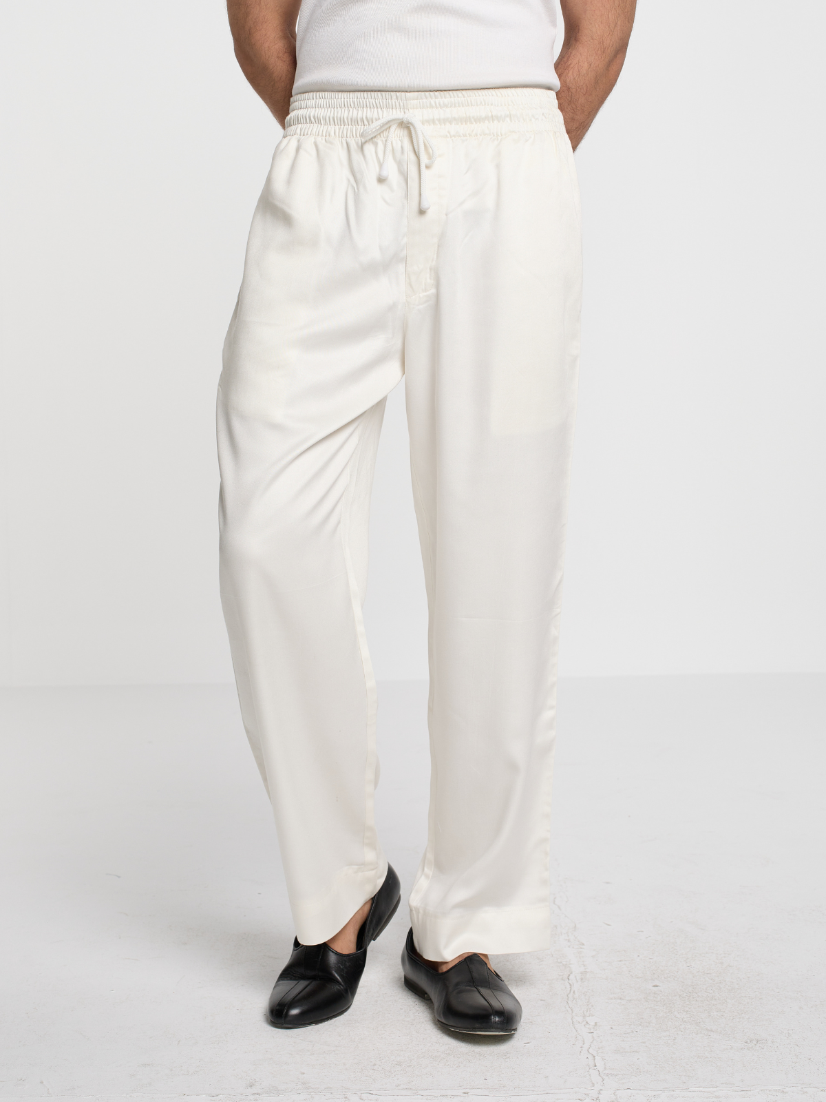 Off-White Straight Cut Pajama