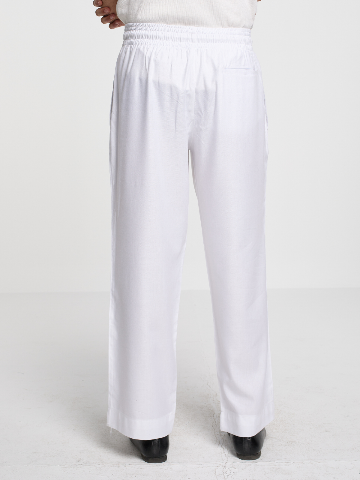 White Straight Cut Pajama