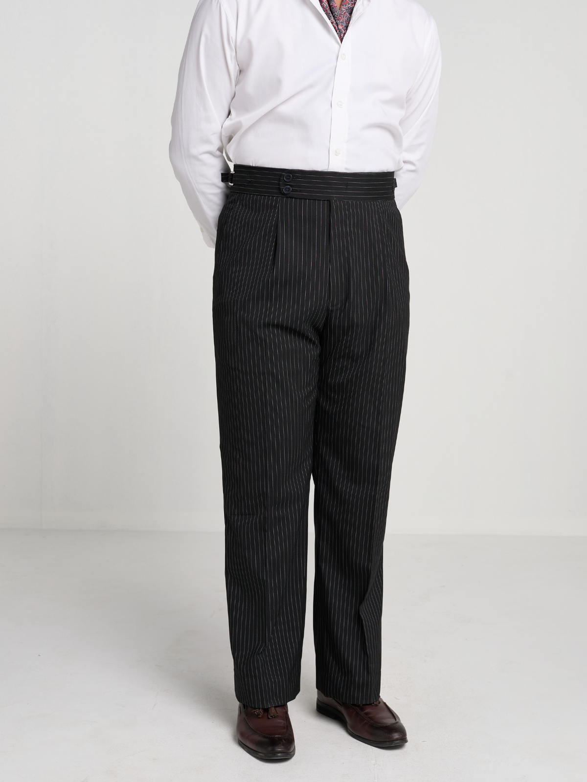 Black Pinstripe Formal Trouser