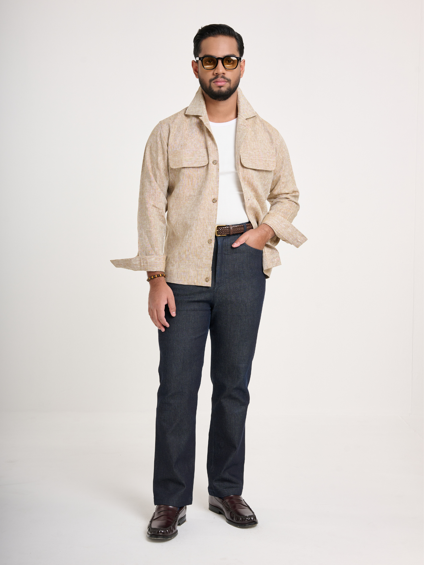 Beige Shacket
