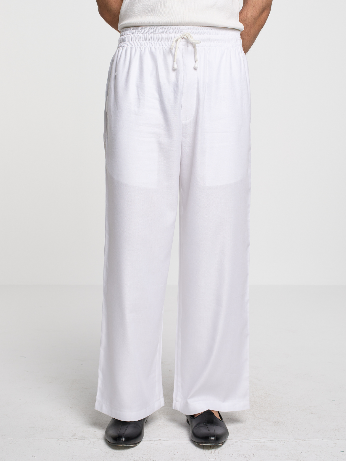 White Wide Legged Pajama