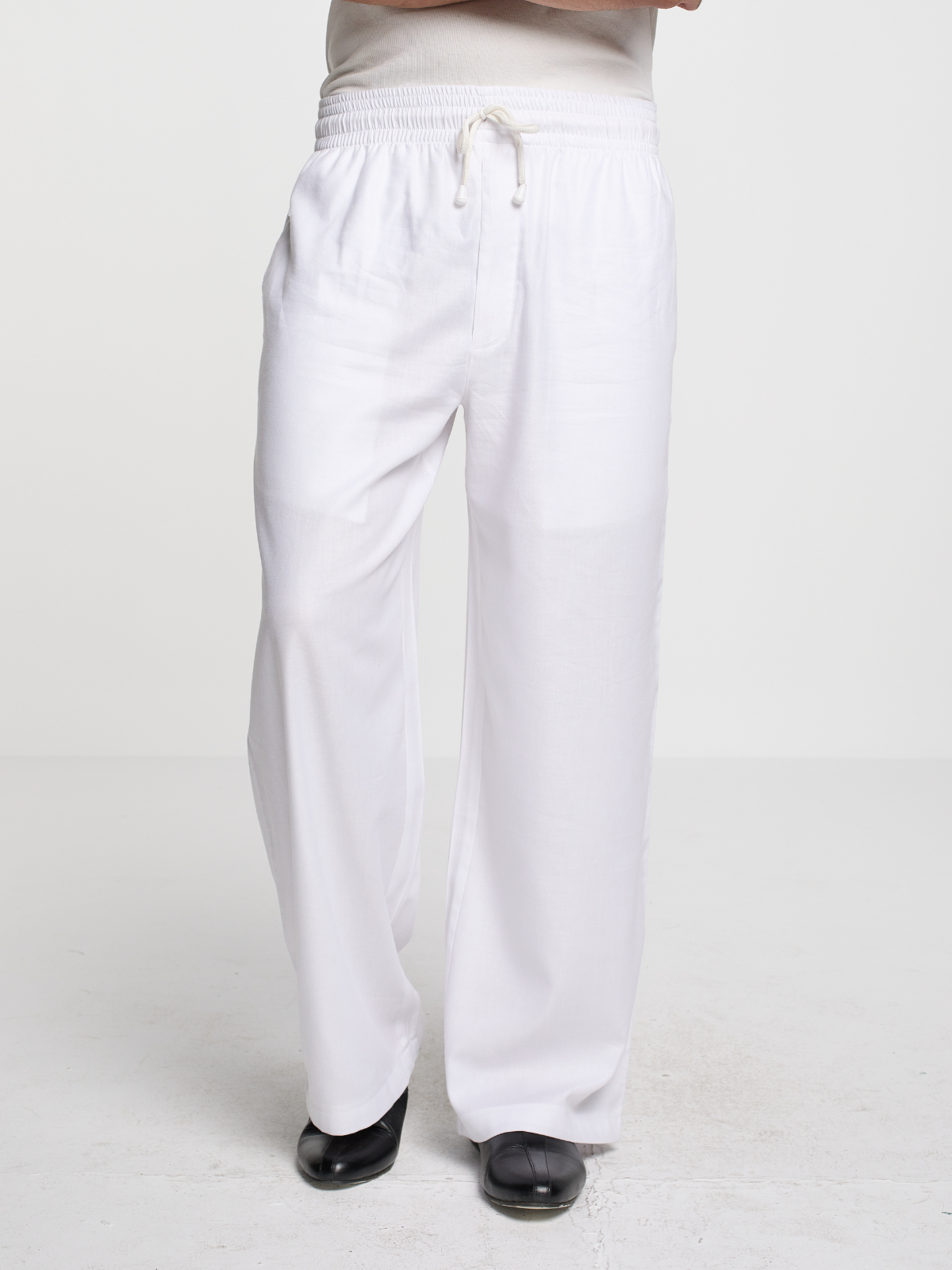 White Wide Legged Pajama