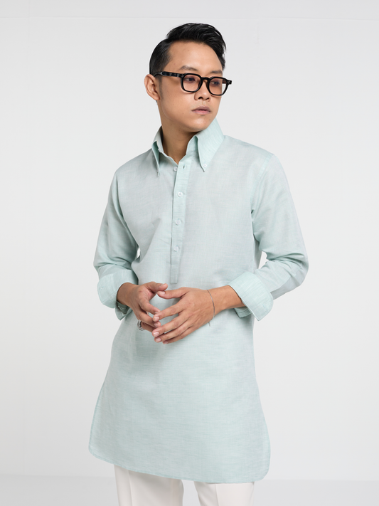 Mint Button Down Kurta