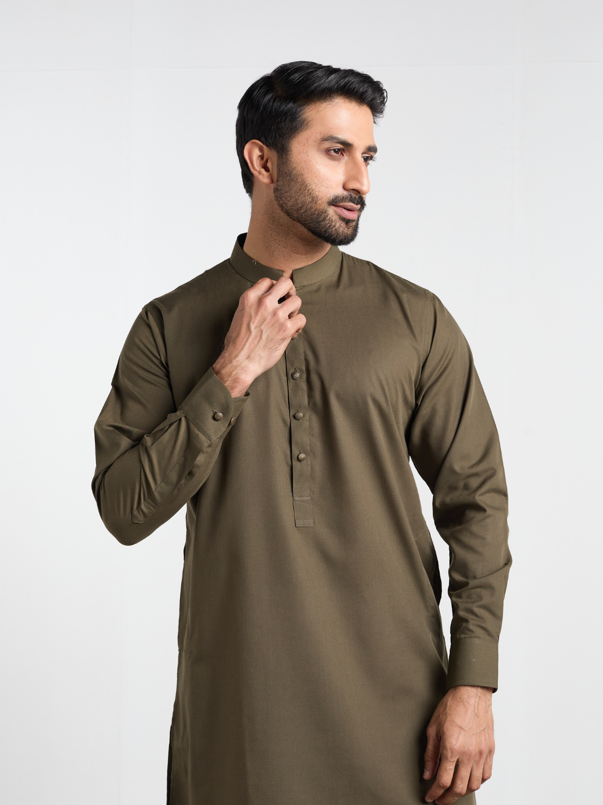 Burnt Olive Single Kurta