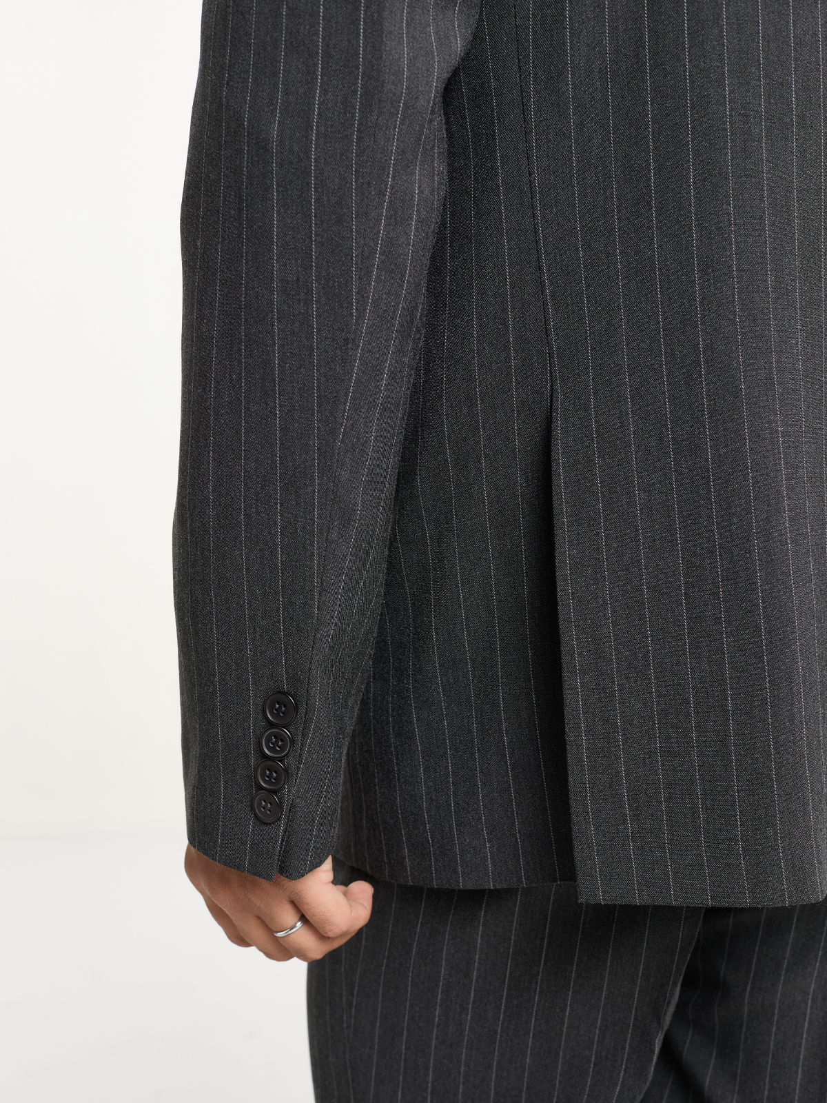 Charcoal Pinstripe DB Blazer